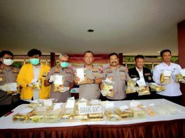Pemusnahan Narkoba jenis Sabu di Mapolda Kepri