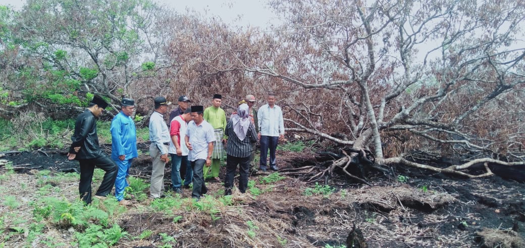 Komisi III DPRD Karimun Tinjau Lahan Terbakar dan Pembangunan Pasar Terpadu