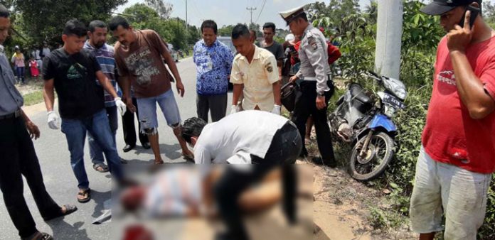 Kecelakaan Tunggal, di KM 6 Tanjungbatu Barat