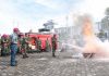 Lantamal IV Latihan Pemadaman Api Kebakaran