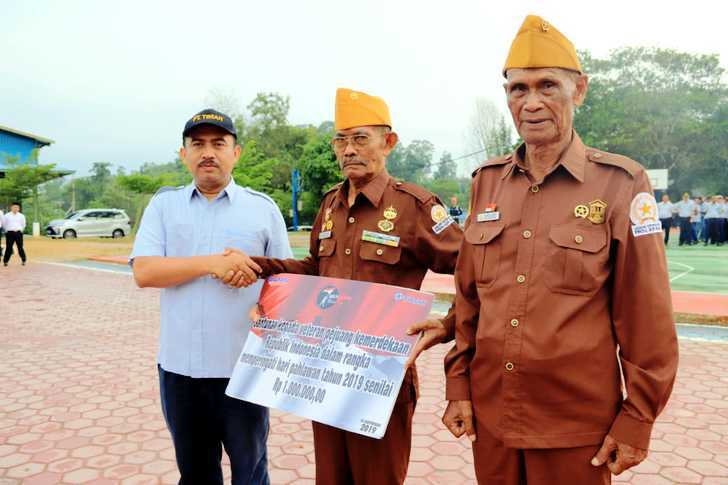 Penyerahan santuanan pada veteran RI, Kabupaten Karimun