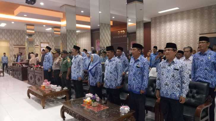 Rapat Paripurna DPRD Anambas Penyampaian Nota Keuangan Tahun 2020