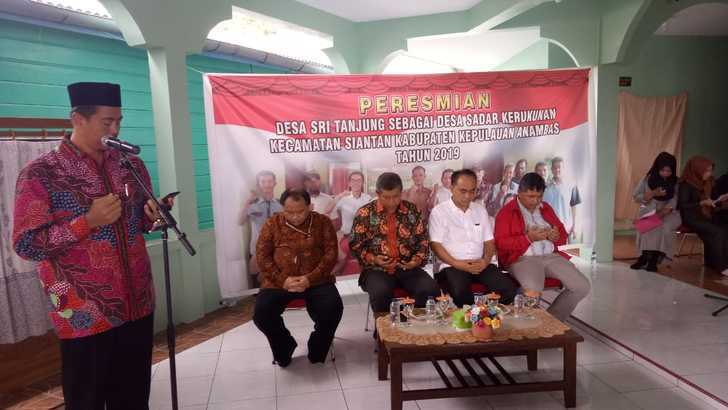 Peresmian desa sadar kerukunan umat beragama