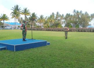 Apel pasukan persiapan pengamanan Kunjungan presiden RI ke Natuna