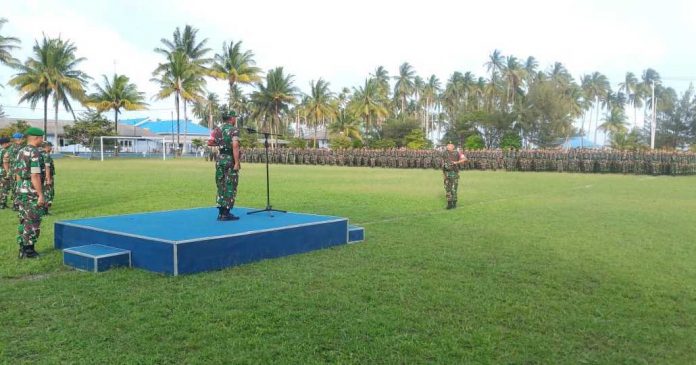 Apel pasukan persiapan pengamanan Kunjungan presiden RI ke Natuna