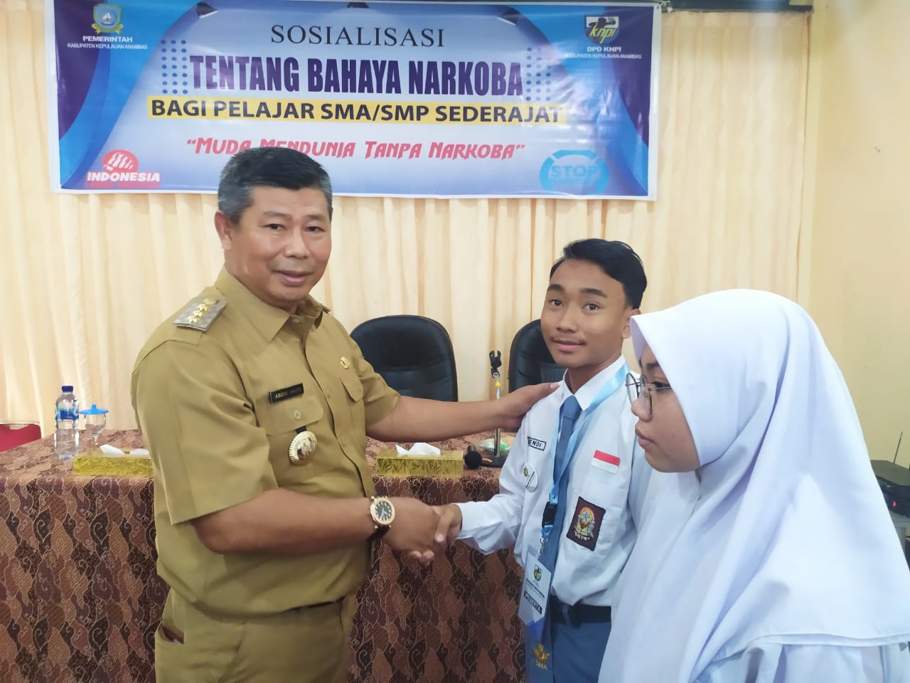 Bupati Anambas Minta Generasi Muda Untuk Menjauhi Dari Narkoba Termasuk Lem