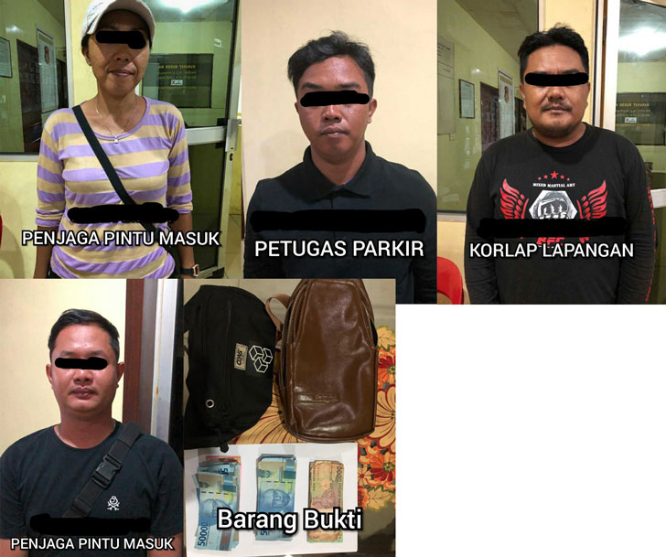 Polisi Mengamankan Empat Pelaku Pungli Di Kawasan Wisata Pantai Tanjung Pinggir, Sekupang