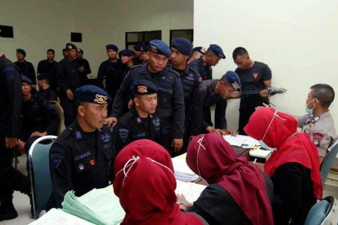 229 Brimob Polda Kepri Jalani Tes Kesehatan Paska penugasan di Natuna