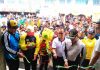 Bupati Karimun, H Aunur Rafiq, resmikan pasar Tanjungbatu