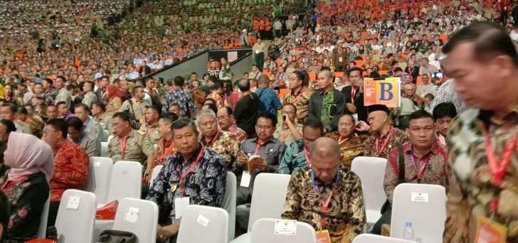 Bupati Abdul Haris, Hadiri Rapat Koordinasi NasionaL BNPB