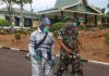 Kodim Bintan Lakukan Peneymprotan Disinfektan