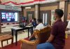 Pantau Kesiapan atasi wabah corona melalui teleconference