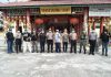 Penyemprotan di Vihara dharma santi