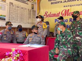 Kapolres Anambas, AKBP Cakhyo, cek pelaksanaan operasi seligi tahun 2020 di Palmatak
