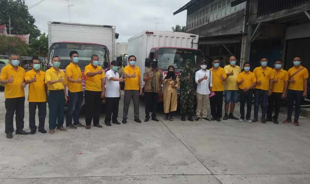 Pengurus yayasan Dharma Shanti bersama sejumlah Tokoh Masyarakat Kundur