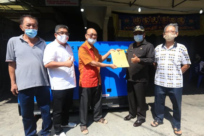 Bantuan genset rumah duka