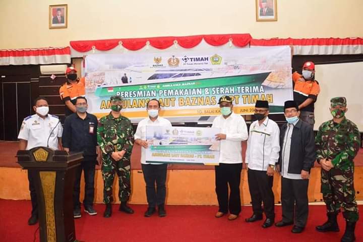 Peluncuran Ambulan Laut Bantuan Baznas PT Timah Peluncuran Ambulan Laut Bantuan Baznas PT Timah