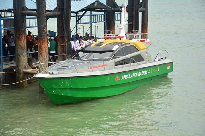 Ambulan laut bantuan Baznas PT Timah Tbk