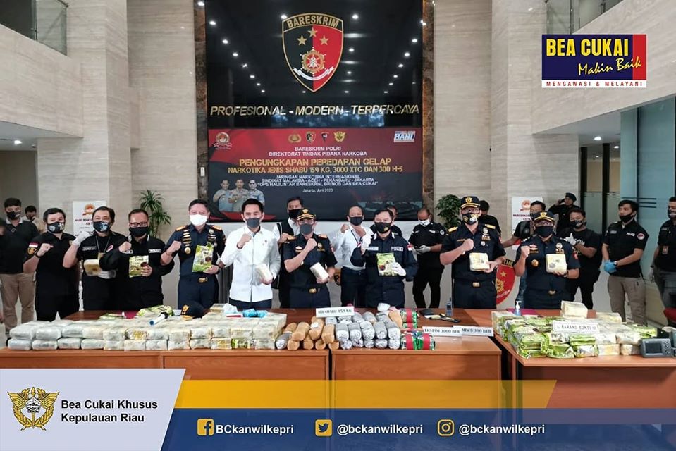 Patroli Kanwil DJBC Khusus Kepri Gagalkan Penyelundupan 119 Kilo Sabu