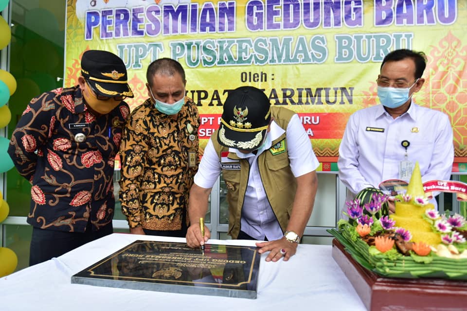 Bupati Karimun Resmikan Gedung Baru Puskesmas Buru