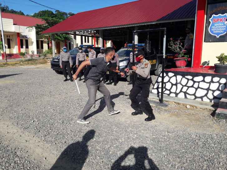 Polres Kepulauan Anambas Gelar Simulasi Pengamanan