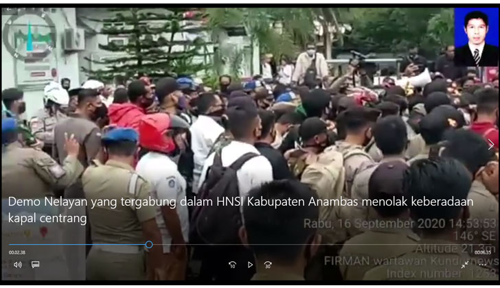(Video) Ada 85 Unit Kapal Pukat Mayang di Perairan Laut Tarempa, Ratusan Nelayan Anambas Berunjuk Rasa (Video) Ada 85 Unit Kapal Pukat Mayang di Perairan Laut Tarempa, Ratusan Nelayan Anambas Berunjuk Rasa