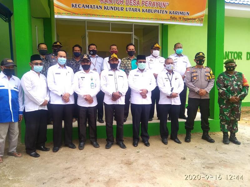 Peresmian Kantor desa Prayun, Kundur Utara