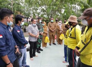 Ketua DPRD Kabupaten Inhil, Ferryandi dan Komandan Distrik Militer 0314 Kabupaten Indragiri Hilir