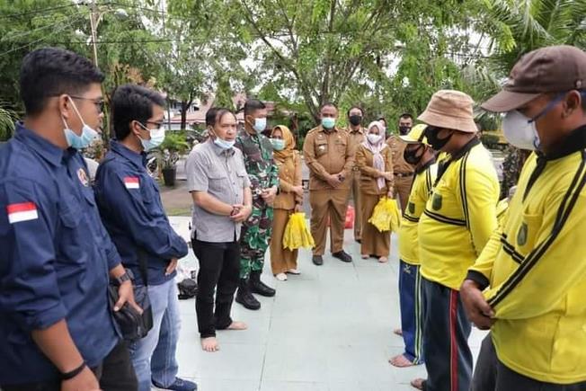 Ketua DPRD Kabupaten Inhil, Ferryandi dan Komandan Distrik Militer 0314 Kabupaten Indragiri Hilir