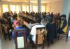 Pertemuan Calon Bupati Aunur Rafiq bersama Tokoh masyarakat di Rumah Makan Dua Putri, Kak Hj T Maisuri Tg batu