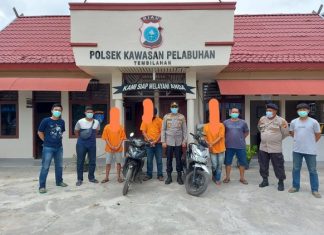 Polsek KSKP Tembilahan Ringkus 3 Pelaku Curanmor