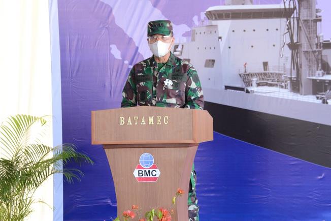 TNI AL Bangun Satu Kapal BCM Di Galangan PT Batamec Batam TNI AL Bangun Satu Kapal BCM Di Galangan PT Batamec Batam