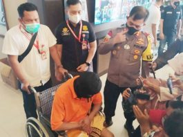 DH alias DK, pelaku pembakaran mesin ATM di BSC Mini market Prayun, Kundur Barat