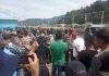 Demo Nelayan Anambas penolakan izin alat tangkap pukat mayang