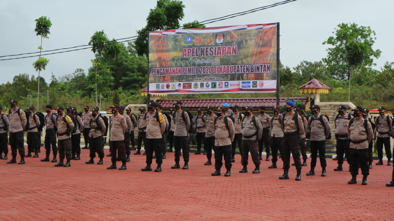 Apel Kesiapan Dalam Rangka Pengamanan Pilkada 2020 di Kabupaten Bintan