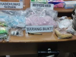 Pemusnahan pil ekstasi dan sabu