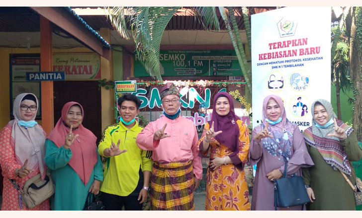 Persiapan Lomba, Dinas Perpustakaan dan Arsip Daerah Inhil Tinjau Perpustakaan SMKN 1 Tembilahan