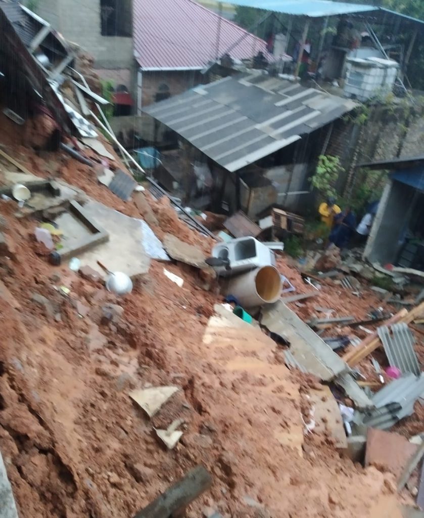 Salahsatu lokasi longsor di Tanjungpinang