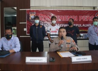 Konfrensi Pers kasus pembunuhan di Tanjungpinang