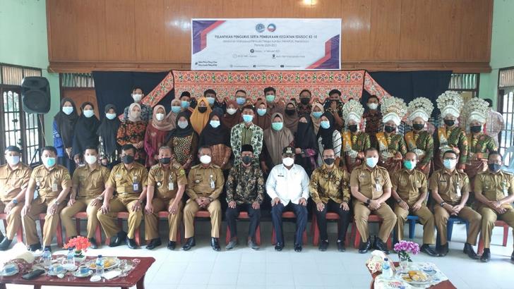 Foto bersama usai Pelantikan Kepengurusan HIMAP2K Priode 2021-2022