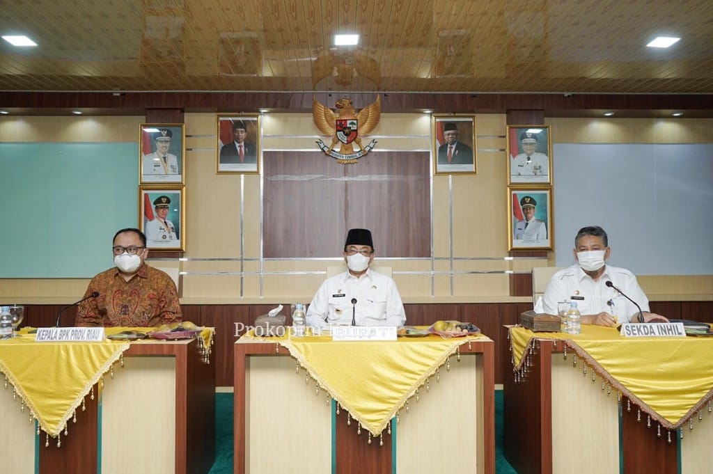 Bupati Inhil HM Wardan Sambut Kunjungan Kepala BPK RI Perwakilan Provinsi Riau