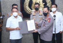 Menpora Zainudin Amali dan Kapolri Jenderal Listyo Sigit Prabowo
