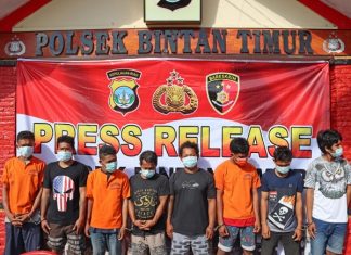 Pelaku pengeroyokan di Kampung Kuala Lumpur Kijang, Kecamatan Bintan Timur