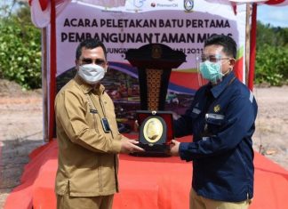 Peletakan batu pertama pembangunan Ruang Publik Terbuka Ramah Anak