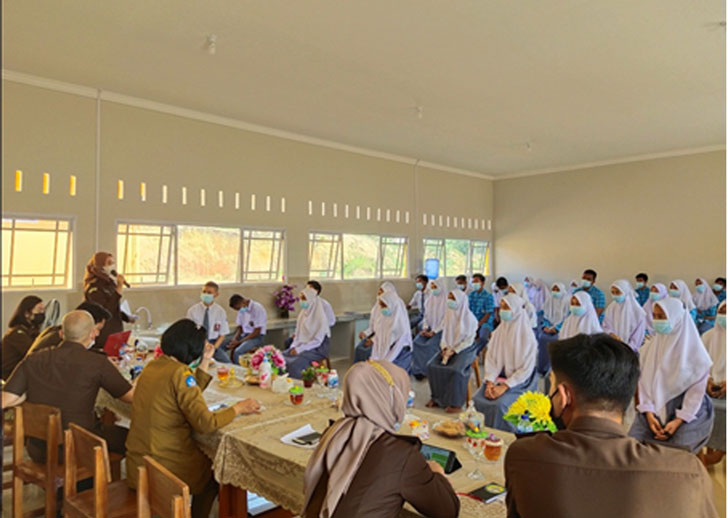Penyluhan di SMAN 5 Oleh cabjari Tanjungbatu