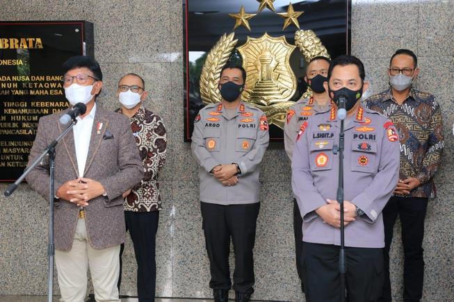 Kapolri Jenderal Listyo Sigit Prabowo memberikan dukungan terkait dengan pembangunan infrastruktur Teknologi Informasi Komunikasi