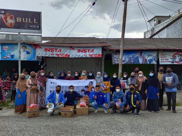 Prokes Mulai Berkurang, HIMAP2K Pekanbaru Bagi-bagi Masker dan Takjil