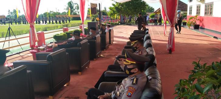 Acara pelantikan Bintara SPN Polda Kepri di Tanjungbatu Kundur
