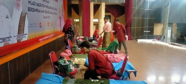 Kegiatan donor darah Pemkab Inhil