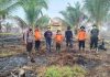 Pembakaran lahan di Sungai Intan, Inhil